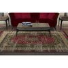 Deerlux Persian Style Living Room Area Rug with Nonslip Backing, Classic Pink, 8 x 10 Ft Large QI003758.L
